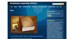 Desktop Screenshot of constitutionleadership.org